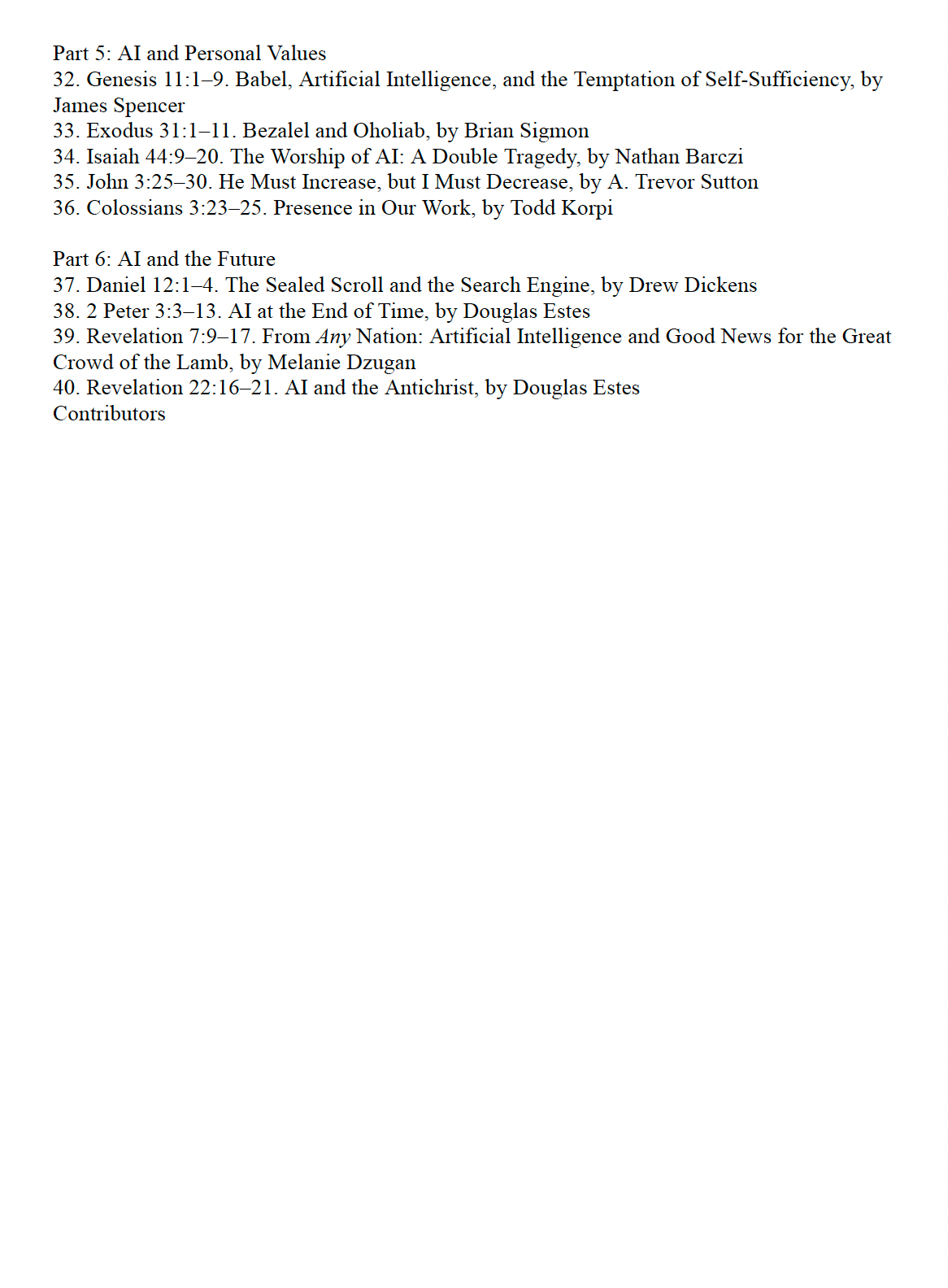 40 Bible Passages About AI